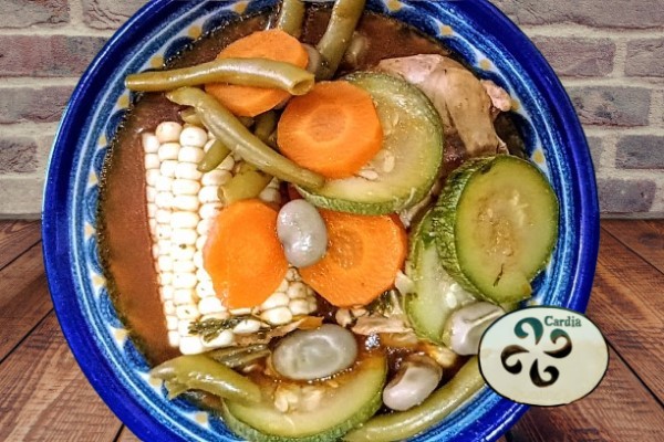 Mole-De-Olla-Home-Cooking-in-Puebla-Mexico-with-Cardia-final-dish-in-Talavera